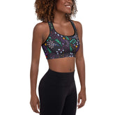 Sports Bra in Night Dreaming of Garden